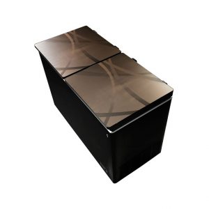PEL Arctic Crystal Freeze 155 Deep Freezer Twin Door - Abstract Gold